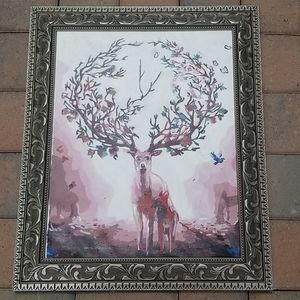 Winter Deer Oil Painting